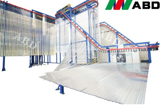 MDF Full Automatic Powder Coating Plant Natural Gas Heating Powder Painting Line