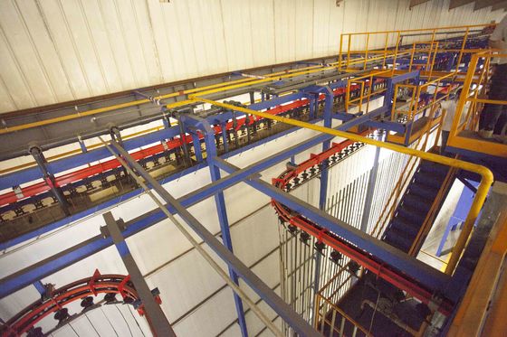 480V 60Hz  Diesel Oil Heating SUS304 Aluminium Alloy Rofiles Vertical Powder Coating Production  Line