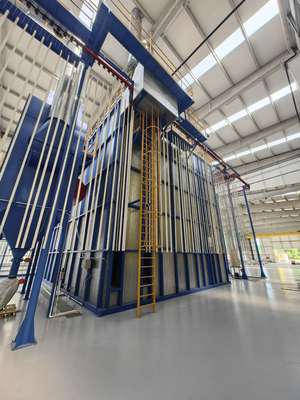 Vertical Powder Coating Line for Aluminum Profiles - Automatic Pretreatment