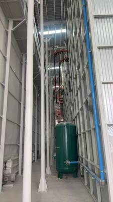High-performance Heating Recycle Fan Big Machine  Vertical Powder Coating Line for Aluminum Profiles