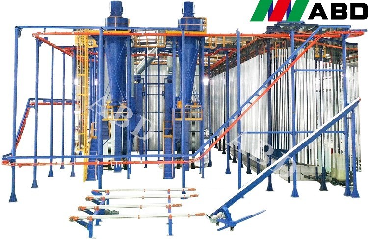 Conveyorised Powder Coating Plant Surface Treatment Line