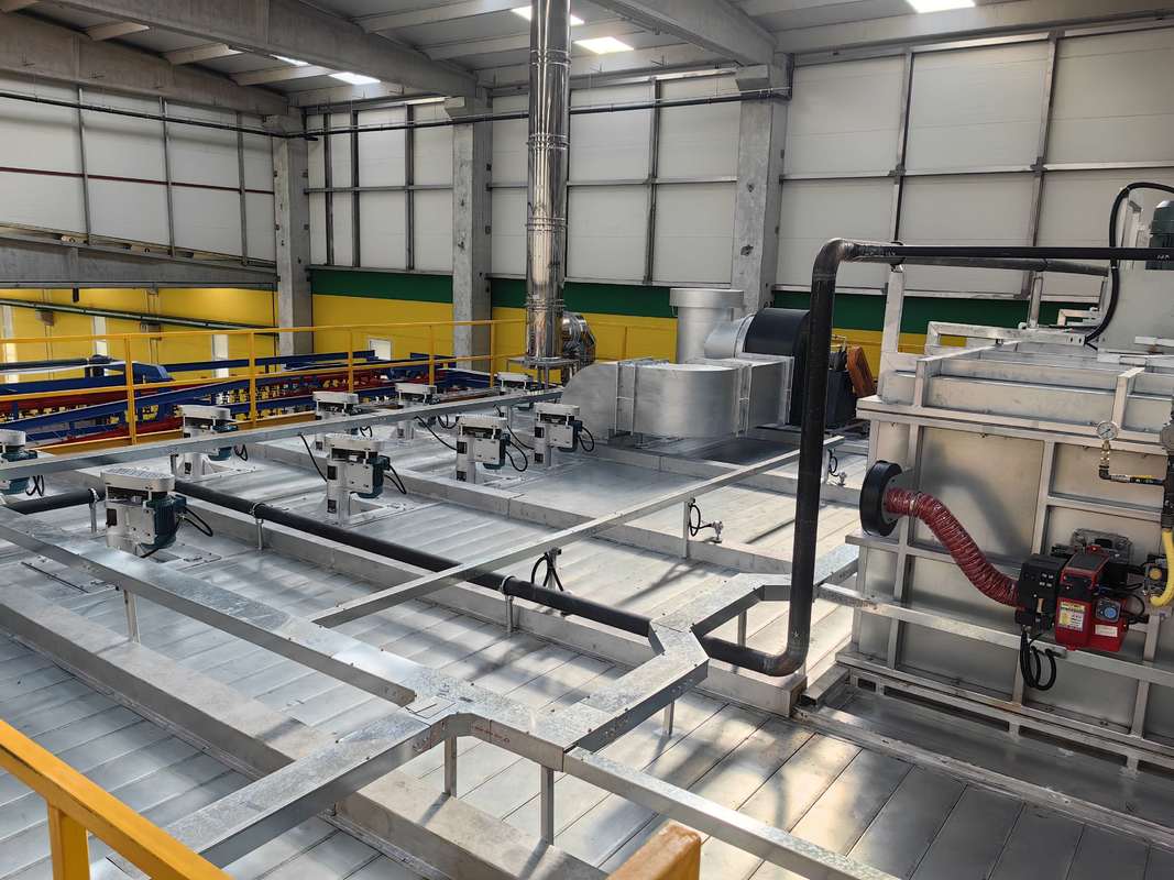 Vertical Powder Coating Line for Aluminum Profiles - Automatic