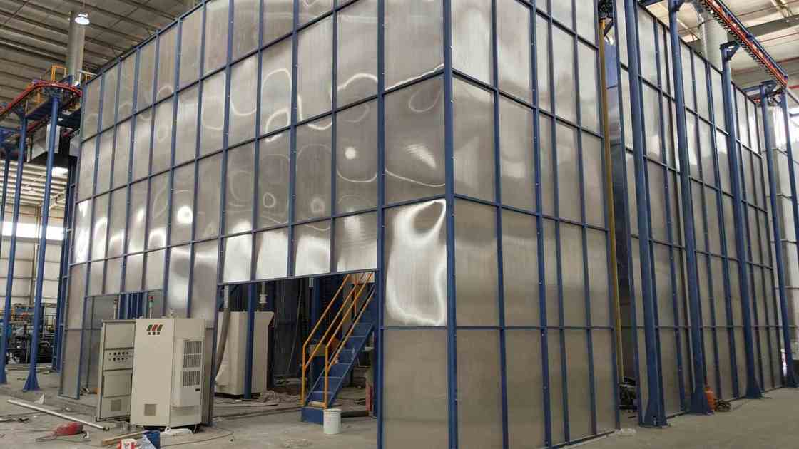 Full-Automatic Pre-treatment LPG Vertical Powder Coating Line for Aluminum Profiles