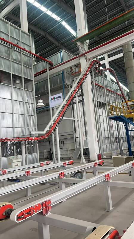 Vertical Powder Coating Line with Powder Feed Center Spray Rinsing Pretreatment and Complete Surface Treatment Equipment