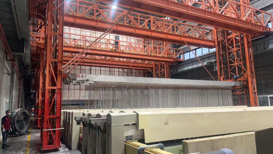 Conductivity Copper Seat Anodizing Tank  Conveying Vertical Anodizing Production Line for Aluminum Profiles