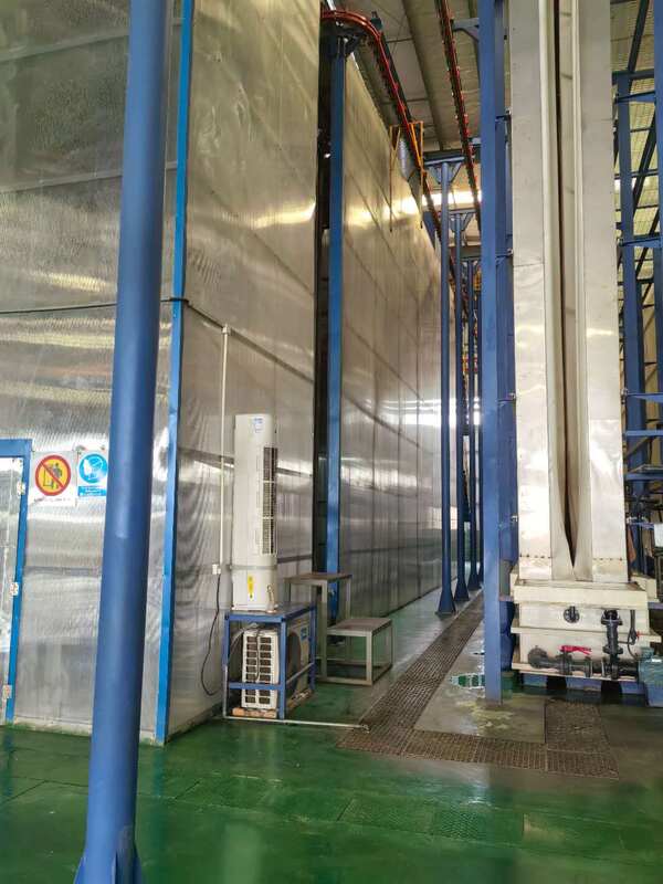 Polishing System Aluminum Profiles Vertical Powder Coating Line