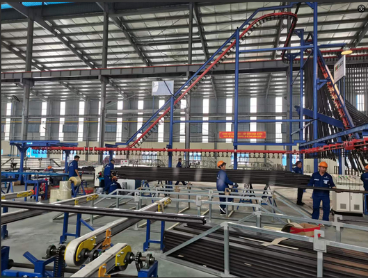 Sistema de calefacción de GLP Línea de producción de recubrimiento de polvo vertical totalmente automática
